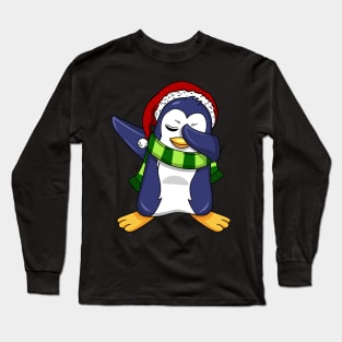 Penguin Dabbing Dab Dance Christmas Gift Long Sleeve T-Shirt